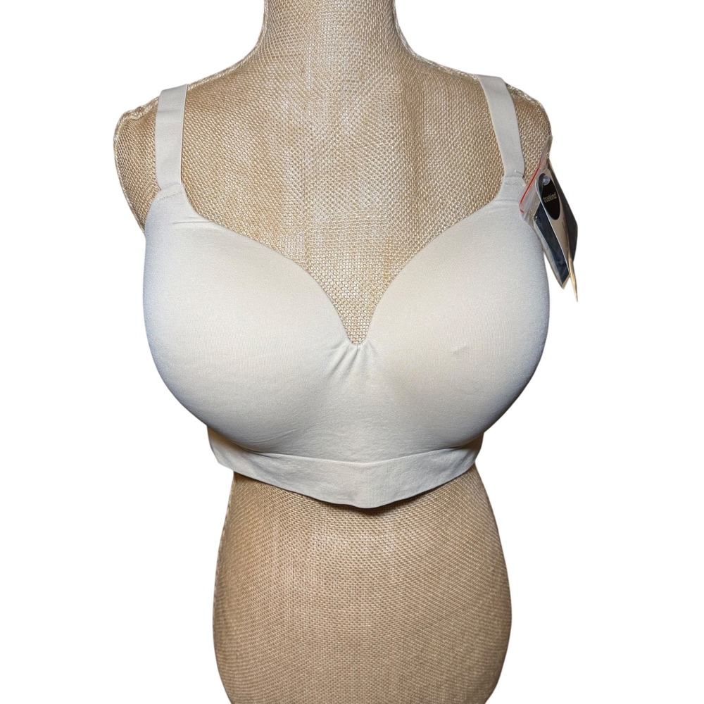Truekind Daily Comfort‎ Wireless Shaper Bra with Extender Beige 2XL NEW